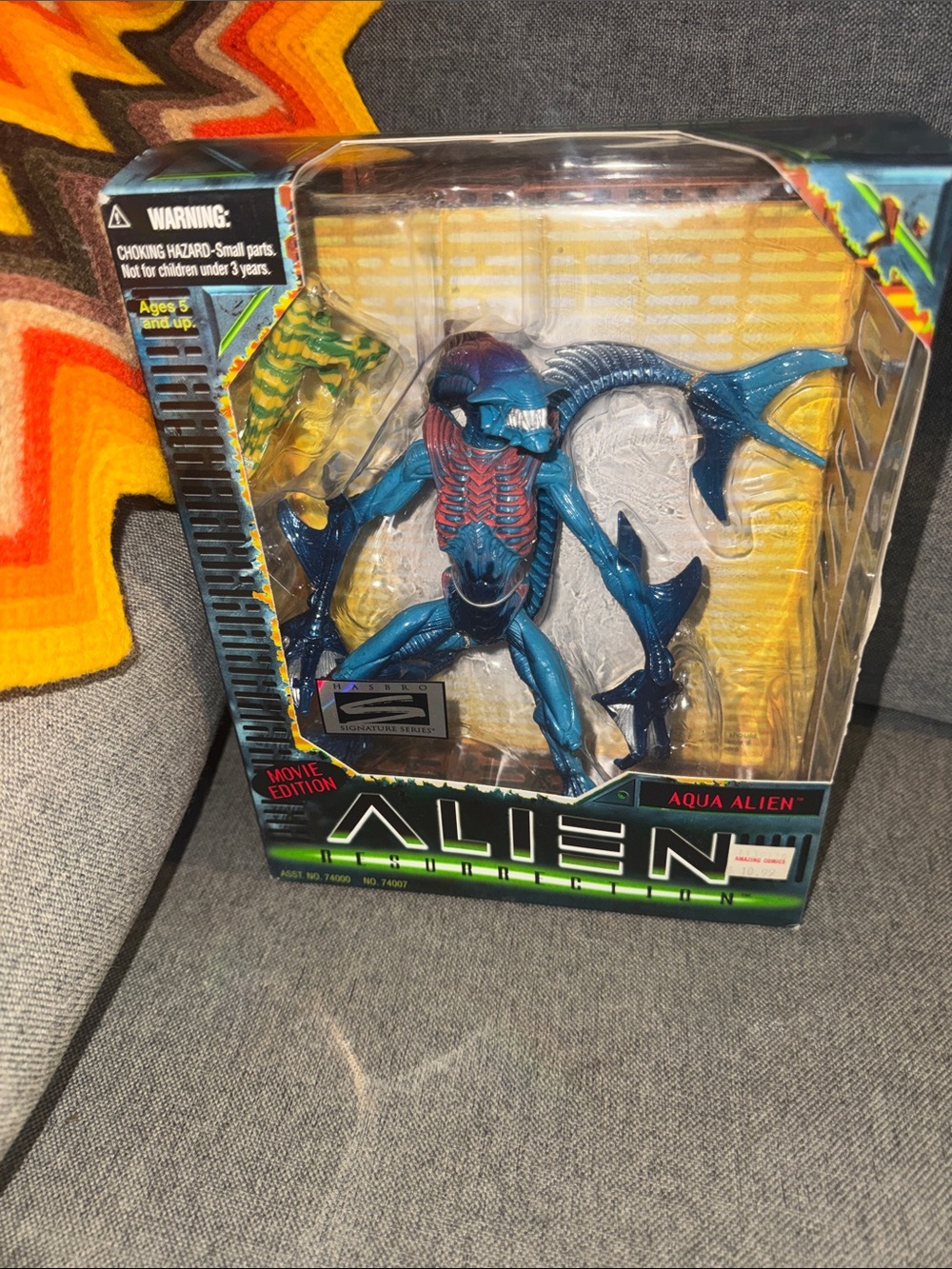 VINTAGE 1997 Alien Resurrection:Aqua Alien Movie EditionAction Figure New in box